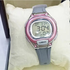 Casio LW-203-8A női digitális karóra, szürke szíj, WR50, LED