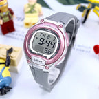 Casio LW-203-8A női digitális karóra, szürke szíj, WR50, LED