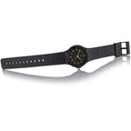 Casio MQ-24-1B2 uniszex kvarc karóra, fekete/arany, WR30, műanyag, 35 mm