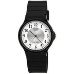 Casio MQ-24-7B3 férfi karóra, kvarc, 35 mm, fehér számlap, WR30, díszdoboz