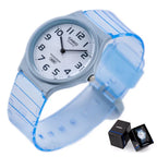 Casio MQ-24S-2BEF női karóra, kék, kvarc, 36 mm, WR30, dobozzal