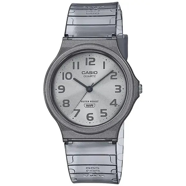 Casio MQ-24S-8BEF női karóra, kvarc, 36 mm, szürke, WR30, díszdoboz