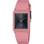 Casio MQ-38UC-4A női karóra, rózsaszín, téglalap, kvarc, WR30, fekete számlap