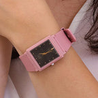 Casio MQ-38UC-4A női karóra, rózsaszín, téglalap, kvarc, WR30, fekete számlap