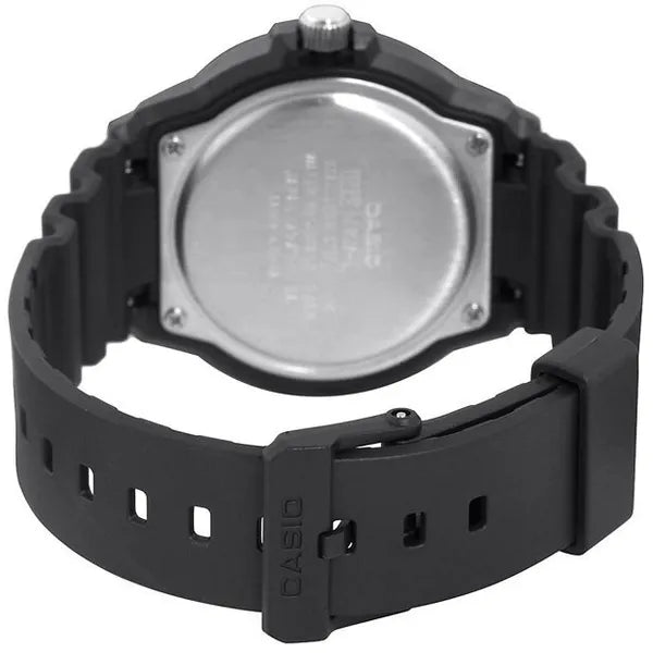 Casio MRW-200H-1E férfi kvarc karóra, 44 mm, WR100, fekete, dátumos
