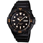 Casio MRW-200H-1E férfi kvarc karóra, 44 mm, WR100, fekete, dátumos