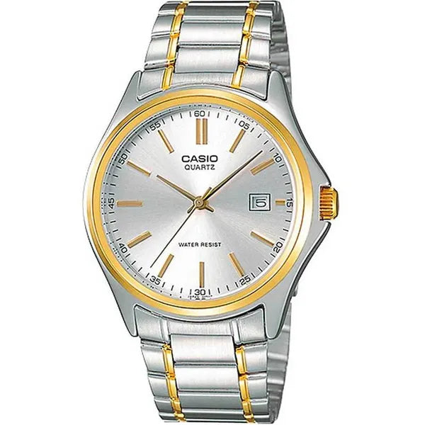 Casio MTP-1183G-7A férfi karóra, két tónusú nemesacél, 39 mm, dátum, WR30