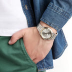 Casio MTP-1183G-7A férfi karóra, két tónusú nemesacél, 39 mm, dátum, WR30