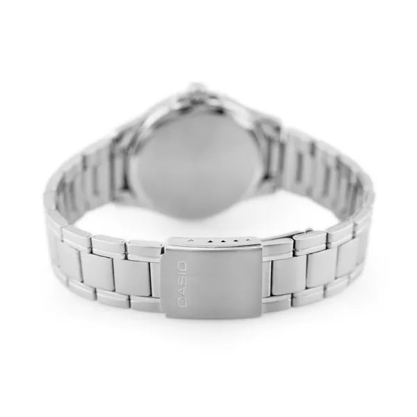 Casio MTP-1381D-1AVDF férfi karóra, acél szíj, fekete számlap, WR50