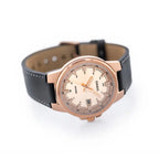 Casio MTP-E173RL-5A férfi karóra, rozéarany számlap, bőrszíj, WR50, dobozzal