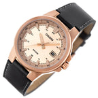 Casio MTP-E173RL-5A férfi karóra, rozéarany számlap, bőrszíj, WR50, dobozzal