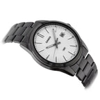 Casio MTP-VD03B-7A férfi karóra, fekete acél, 42 mm, fehér számlap, WR50