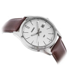 Casio MTP-VD03L-5A férfi karóra, barna bőrszíj, 42 mm, WR50, dátum