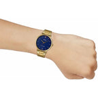 Casio MTP-VT01G-2B2 férfi karóra, arany acél, kék számlap, 40 mm, WR30
