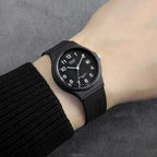 Casio MW-59-1B férfi karóra, fekete, műanyag szíj, WR50, dátum, díszdoboz