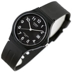 Casio MW-59-1B férfi karóra, fekete, műanyag szíj, WR50, dátum, díszdoboz
