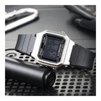 Casio W-217HM-7B uniszex digitális óra, WR50, fekete szíj, díszdoboz
