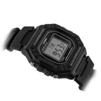 Casio W-218H-1A férfi digitális karóra, WR50, kvarc, LED, fekete, díszdobozzal