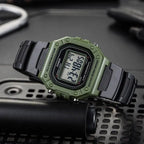 Casio W-218H-3A uniszex digitális óra, WR50, 43 mm, zöld tok