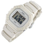Casio W-218HC-8A uniszex digitális óra, krémszínű szíj, WR50, LED