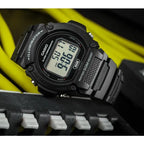 Casio férfi digitális karóra W-219H-1A, fekete, WR50, LED, stopper, riasztó