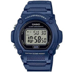 Casio W-219H-2A férfi digitális karóra sötétkék, WR50, kvarc