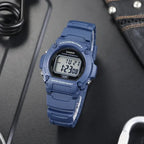Casio W-219H-2A férfi digitális karóra sötétkék, WR50, kvarc