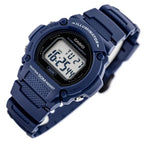 Casio W-219H-2A férfi digitális karóra sötétkék, WR50, kvarc