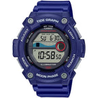 Casio WS-1300H-2A Moonphase férfi sportóra, WR100, kék, holdfázis