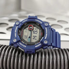 Casio WS-1300H-2A Moonphase férfi sportóra, WR100, kék, holdfázis