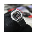 Casio WS-1400H-1B férfi digitális sportóra, WR100, LED, stopper