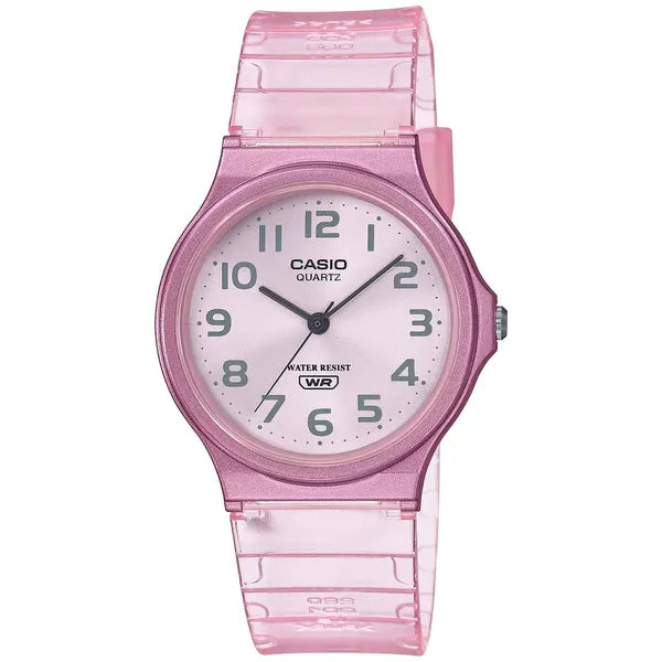 Casio MQ-24S-4BEF női karóra, rózsaszín, 36 mm, 30 m, akril üveg, díszdoboz