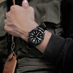 Casio MTP-VD02BL-1E férfi karóra, fekete bőr szíj, dátum, WR30, 41 mm