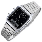 Casio AQ-230A-1DMQYES uniszex analóg‑digitális óra, rozsdamentes acél, WR30