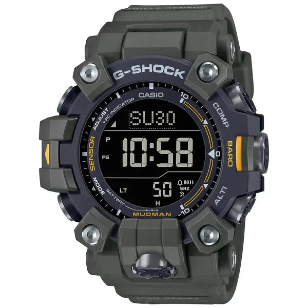 Casio G-Shock Mudman GW-9500-3ER férfi karóra, zöld, WR200, rádióvezérelt