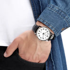 Casio MTP-1303L-7BVDF férfi karóra, bőrszíj, 40 mm, WR50, fehér számlap