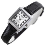 Casio LTP-V007L-7B1 női karóra, téglalap, fekete bőr szíj, ezüst, 30 m vízálló