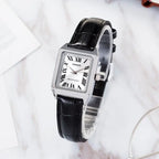 Casio LTP-V007L-7B1 női karóra, téglalap, fekete bőr szíj, ezüst, 30 m vízálló