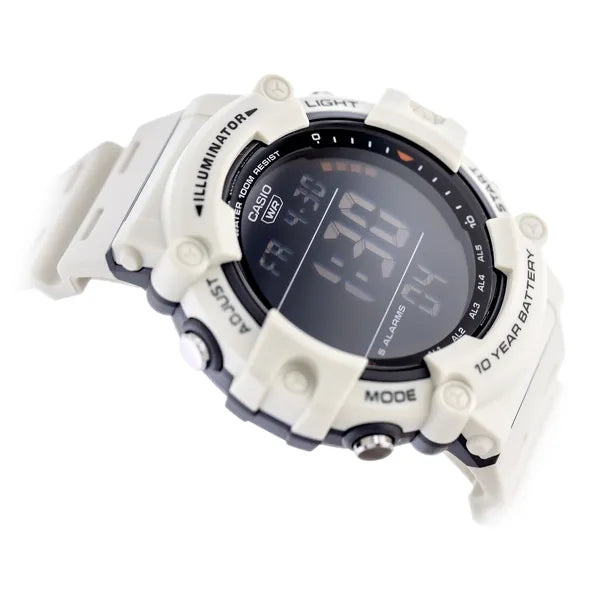 Casio AE-1500WH-8B2 férfi digitális karóra, WR100, fehér, 51 mm