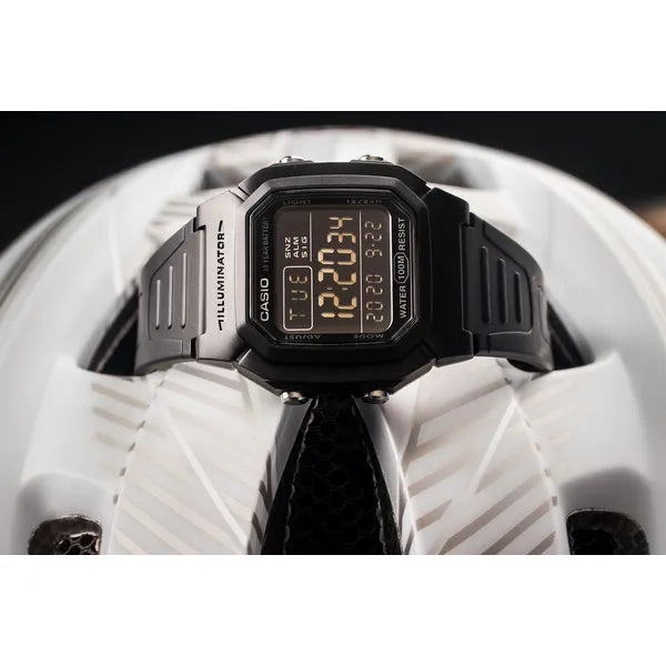 Casio W-800H-1BVES férfi digitális óra, 100 m vízálló, 10 év elem, fekete