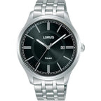Lorus RH947PX9 férfi karóra, 38 mm, fekete számlap, acél szíj, kvarc