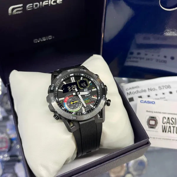 Casio Edifice ECB-40MP-1A férfi karóra, 48 mm, Bluetooth, WR100, fekete