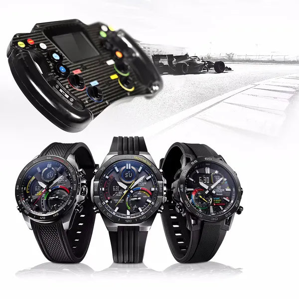 Casio Edifice ECB-40MP-1A férfi karóra, 48 mm, Bluetooth, WR100, fekete
