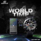 Casio Edifice ECB-40MP-1A férfi karóra, 48 mm, Bluetooth, WR100, fekete