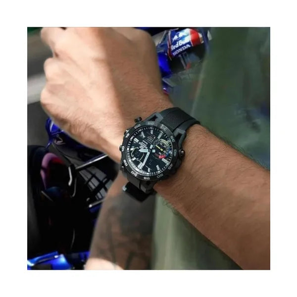 Casio Edifice ECB-40MP-1A férfi karóra, 48 mm, Bluetooth, WR100, fekete