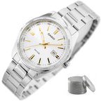 Casio férfi karóra MTP-1302D-7A2VDF, ezüst, acél, quartz, WR50, 38 mm díszdoboz