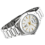 Casio MTP-1370D-7A2V férfi karóra, acél szíj, ezüst számlap, WR50, kvarc