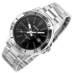 Casio férfi karóra MTP-VD01D-1CVUDF, 44 mm, acél, fekete, WR50, dátum, kvarc