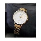 Casio LTP-VT01G-7BUDF női karóra, arany nemesacél, fehér számlap, 40 mm