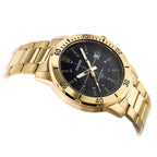 Casio férfi karóra MTP-VD01G-1CVUDF, arany acél, fekete, 44 mm, WR50, dátum